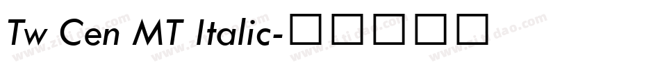 Tw Cen MT Italic字体转换